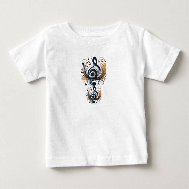 Melody i Rörelse Baby T Shirt (Framsida)