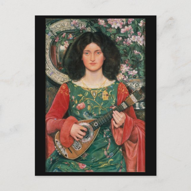 Melody (Musica), c. 1895/1897 av Kate Bunce Vykort (Framsida)