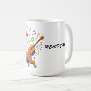 Melody Mutt" T-Shirt - Whimsisk Musikalisk Hunddes Kaffemugg