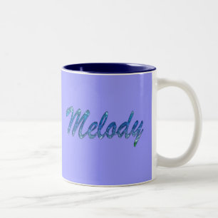 Melody Namn Branded Gift Item Två-Tonad Mugg
