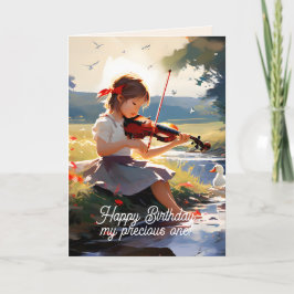 MELODY OF LOVE YOUNG GIRL BIRTHDAY CARD TACK KORT
