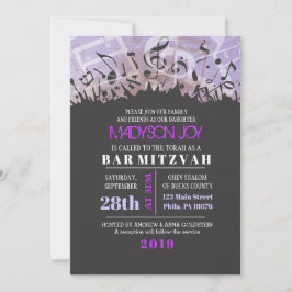 MELODY of the TORAH Pub Bat mitzvah Investigation Inbjudningar