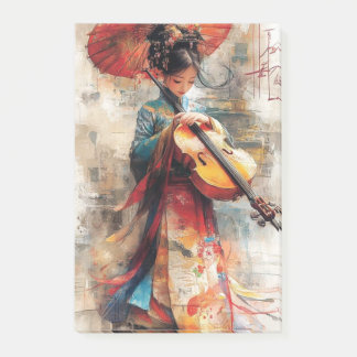 "Melody of Tradition: The Harmony of Art and Music Post-it Block