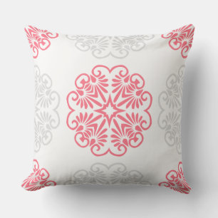 Melon/Agua Mönster Mandala Reversibel Pillow Kudde