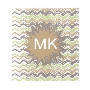 Melon Brandy Scribble ZigZag Mönster Anteckningsblock