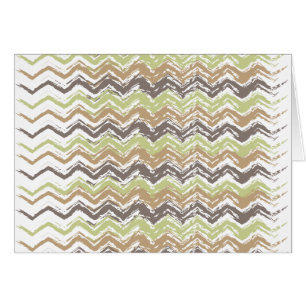 Melon Brandy Scribble ZigZag Mönster Hälsningskort
