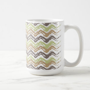 Melon Brandy Scribble ZigZag Mönster Kaffemugg