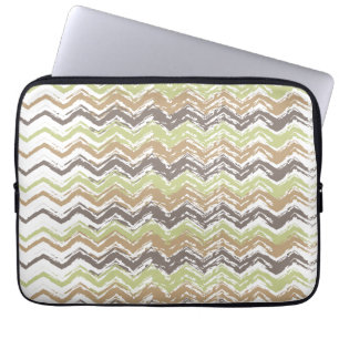 Melon Brandy Scribble ZigZag Mönster Laptop Fodral