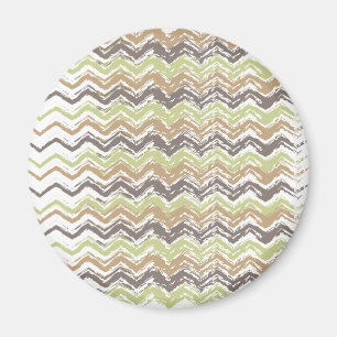 Melon Brandy Scribble ZigZag Mönster Magnet