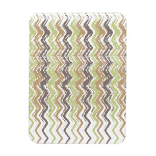 Melon Brandy Scribble ZigZag Mönster Magnet