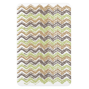 Melon Brandy Scribble ZigZag Mönster Magnet