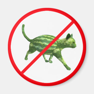 Melon Cats förbjuden! Magnet
