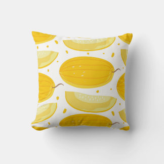 Melon Doodle Fruit Vintage Design Kudde