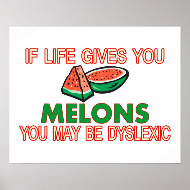 Melon Dyslexia Poster (Framsidan)
