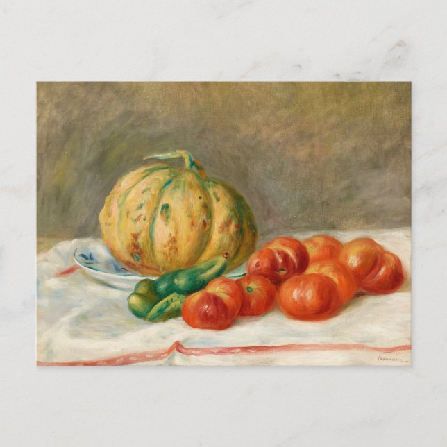 Melon et Tomates | Pierre-Auguste Renoir Vykort (Framsida)