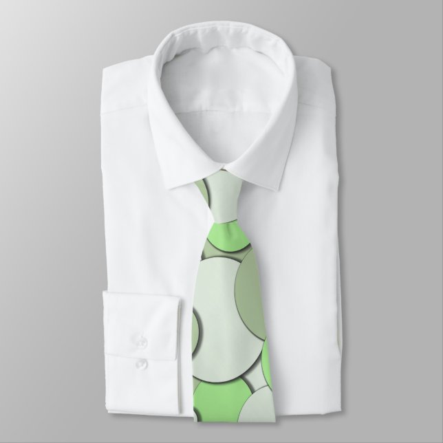 Melon Grön Monokrom Slips (Bunden)