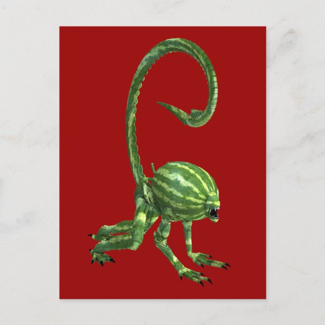 Melon Head Creature Vykort (Framsida)