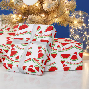 Melon jul Mönster Presentpapper