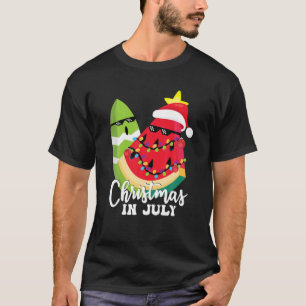 Melon Julgran jul i juli Cute Pixel T Shirt