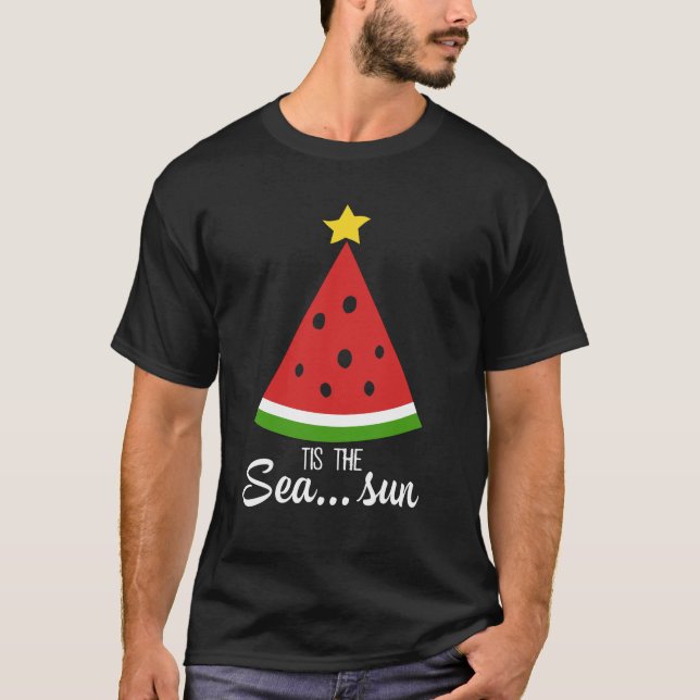 Melon Julgran Tis Sea T Shirt (Framsida)