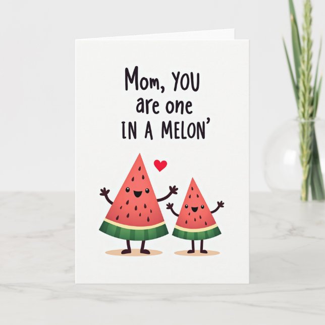 Melon Mamma Puns Konst Kort (Framsida)
