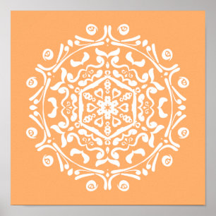 Melon Mandala Poster