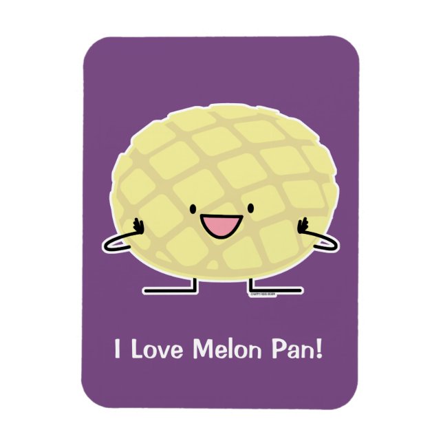 Melon Pan japanskt koncha sötbrödkonserserie Magnet (Vertikal)