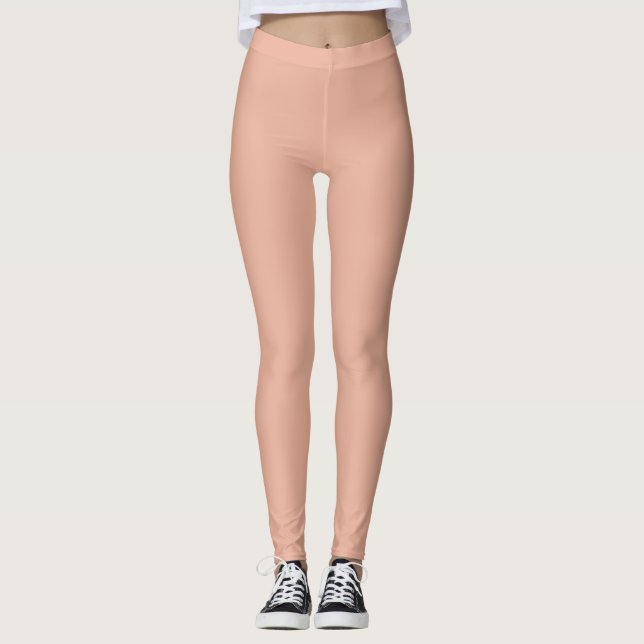 Melon Solid Blank Färg Leggings (Framsida)