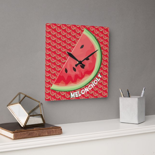 Meloncholy Fyrkantig Klocka (Kontor)