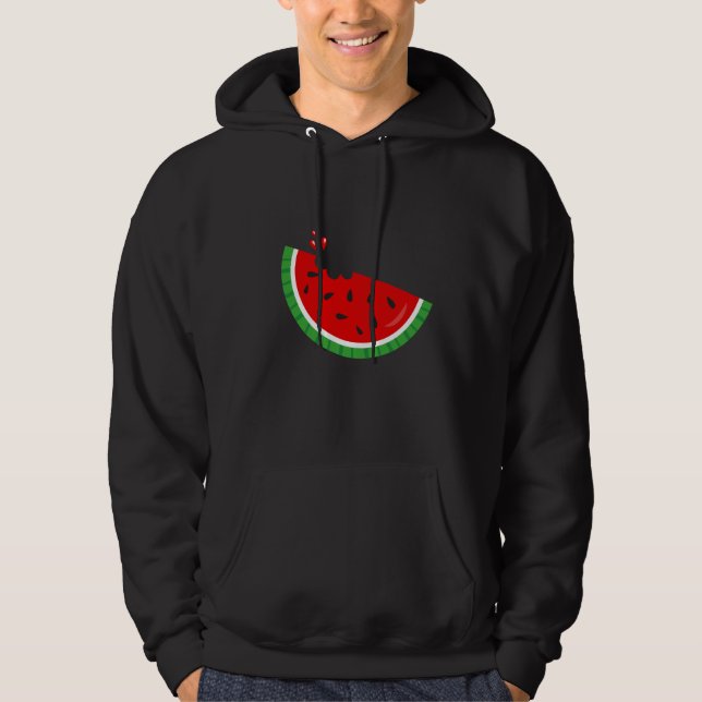 Melonen för frukt för vattenmelonen för hoodie (Framsida)