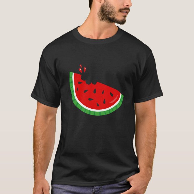 Melonen för frukt för vattenmelonen för t shirt (Framsida)