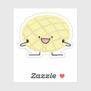 Melonen panorerar söt brödbakelser för japansk klistermärken