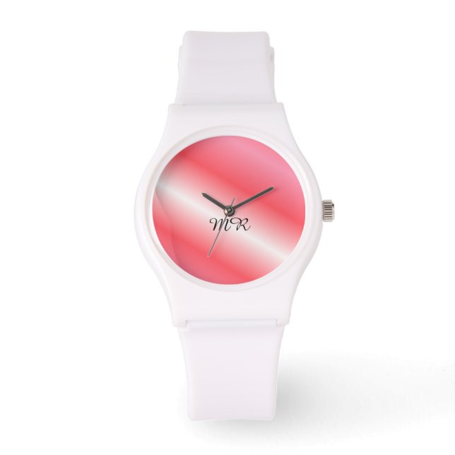 Melonränder med initialer armbandsur (Framsida)