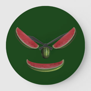 Melons Ansikte Stor Klocka