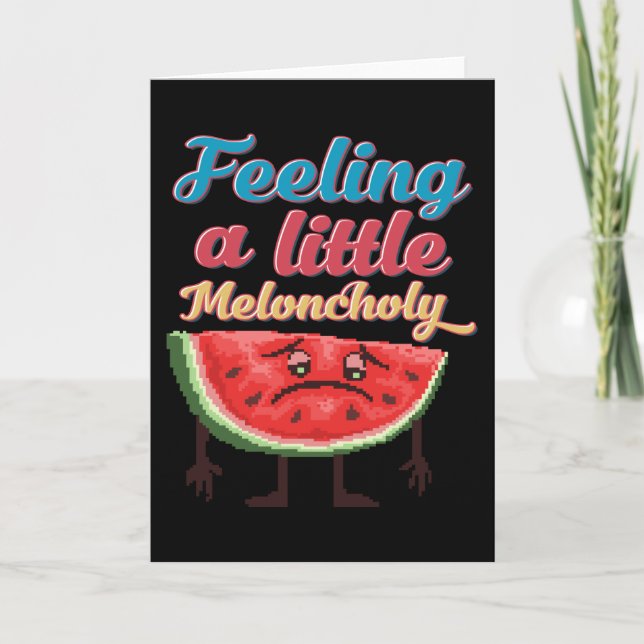 Melons Pun Melon Say Funny Kort (Framsida)