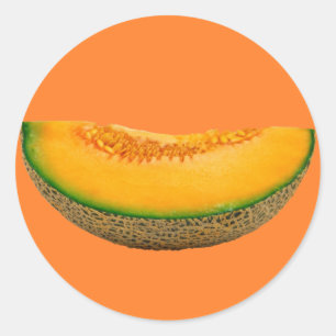Melonsegment Runt Klistermärke
