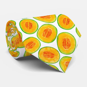 Melonsegment vattenfärgen mönster nacke slips