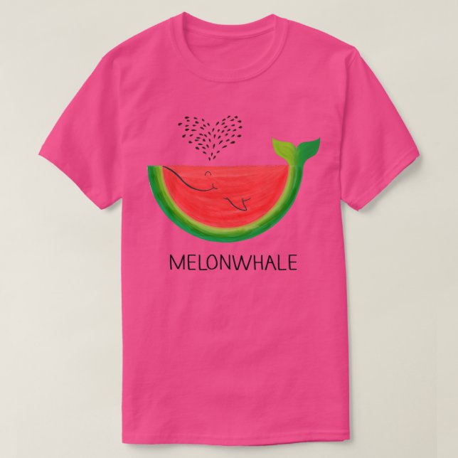 Melonval SHIRT Melon Whale vattenmelon Gift summe T (Design framsida)