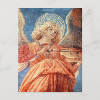 Melozzo da Forli - Angel med Violin Postcard Vykort