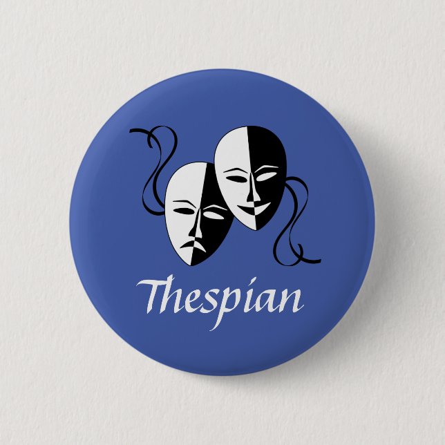 Melpo Thespian Mask Knapp (Framsida)