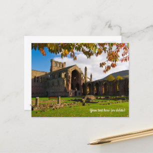 Melrose Abbey, Skottland vykort