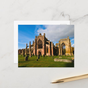 Melrose Abbey, Skottland vykort