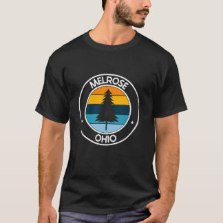 Melrose Ohio OH USA City Pride Retro Sunset T Shirt