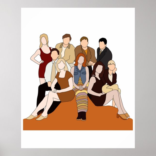Melrose ställe cast poster (Framsidan)