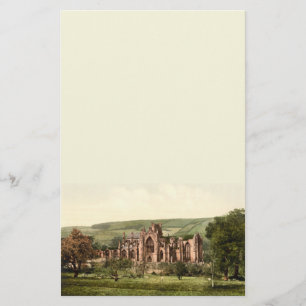 MelroseAbbey, skotska gränser, Skottland Brevpapper