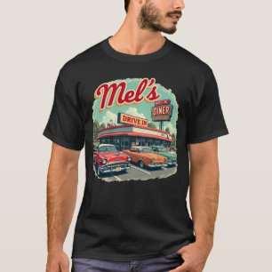Mels Middag 1950-talets Retro Car T-Shirt-för mana T Shirt