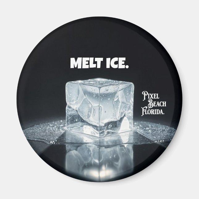 MELT ICE. Keychain Magnet (Framsidan)