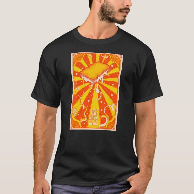 Melt Into Bliss Grilled Cheese Sandwich T Shirt (Framsida)