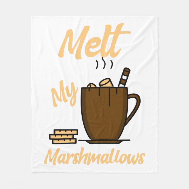 Melt My Marshmallow Fleecefilt (Framsidan)