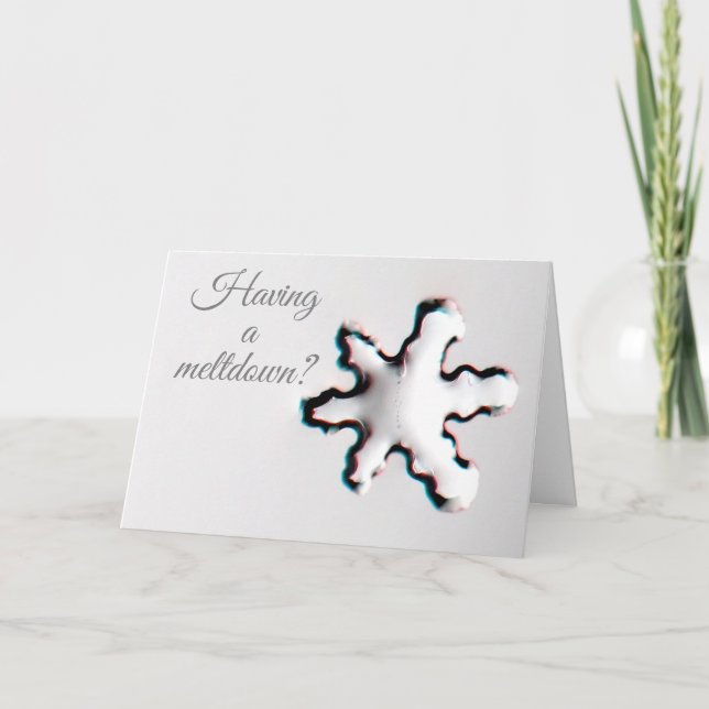 Meltdown Greeting Card Kort (Framsida)